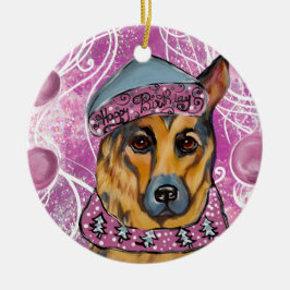 German Shepherd Keramisch Ornament
