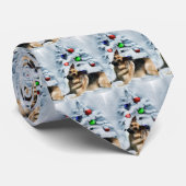 German Shepherd kerstcadeautjes Stropdas (Opgerold)