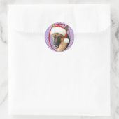 German Shepherd kerstkerstkerstkerstkerstkerstkers Ronde Sticker (Tas)