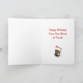 German Shepherd kerstkerstkerstkerstman Feestdagen Kaart (Binnen)