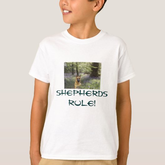 German Shepherd Kids T-Shirt Meadow (Devant)