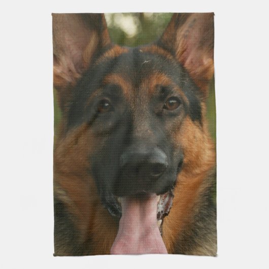 German Shepherd Kitchen Towel Theedoek (Verticaal)