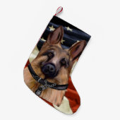 GERMAN SHEPHERD KLEINE KERSTSOK (Voorkant (Hangend))