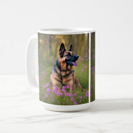 German Shepherd Koffiemok (Voorkant links)