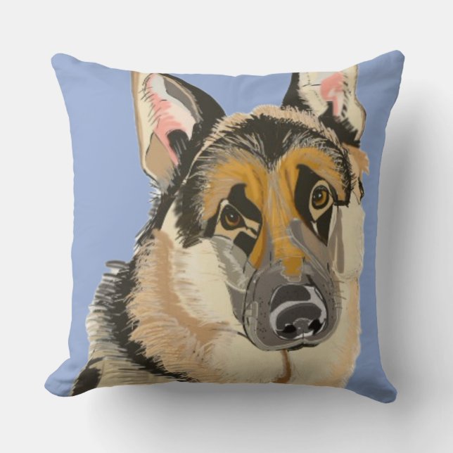 German Shepherd Kussen (Voorkant)