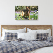 German Shepherd Laying Down Canvas Afdruk (Insitu (Slaapkamer))
