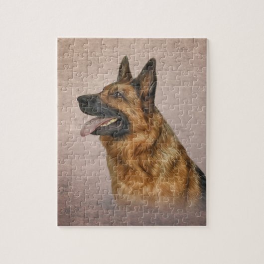 German Shepherd Legpuzzel (Verticaal)