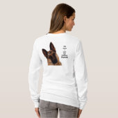 German Shepherd Long Sleeved T-Shirt (Achterkant volledig)