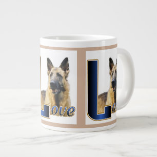 German Shepherd LOVE Gifts Extra Grote Beker