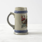 German Shepherd Love Grey/Blue 18 oz Stein Bierpul (Links)