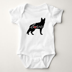 German Shepherd Love Romper