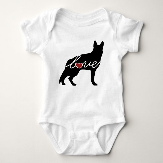 German Shepherd Love Romper (Voorkant)