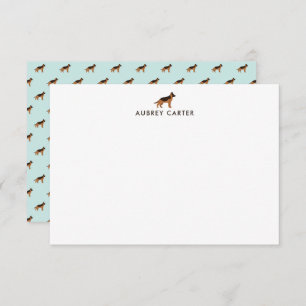 German Shepherd Lover Gepersonaliseerd Dank u Notitiekaartje