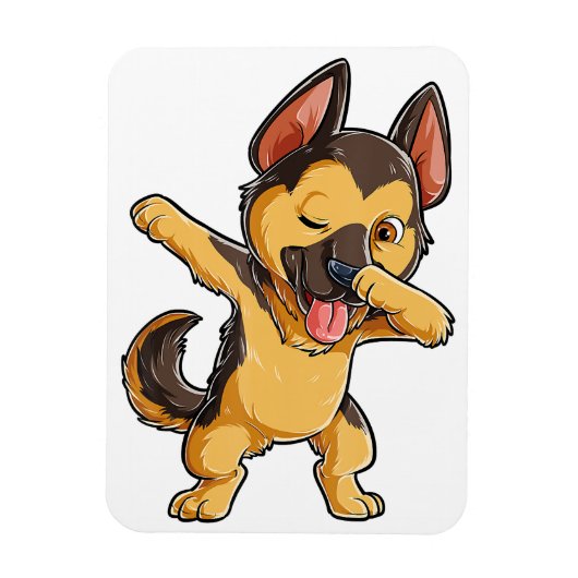 German Shepherd Lover Refkoelkast Magnet Magneet (Verticaal)