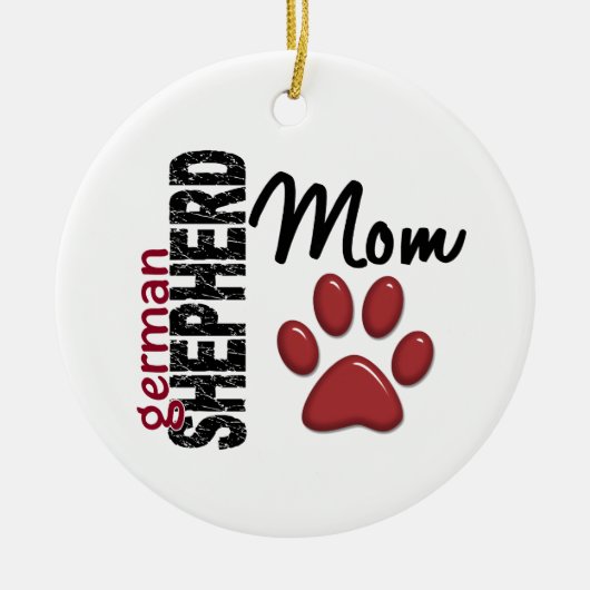German Shepherd Ma 2 Keramisch Ornament (Voorkant)