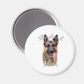 German Shepherd Ma 2 Magneet (Voorkant / Achterkant)