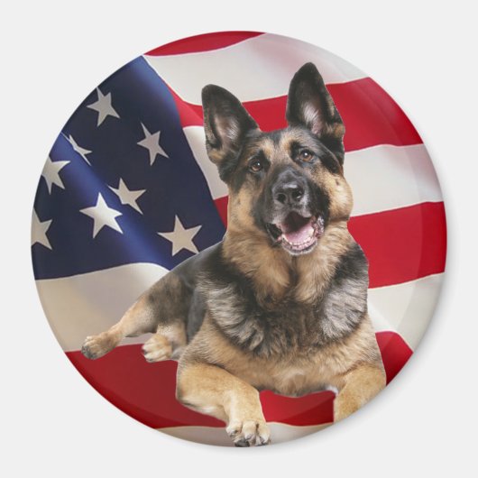 German Shepherd Magnet Magneet (Voorkant)