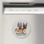 German Shepherd Magnet Magneet (Insitu (Vaatwasser))