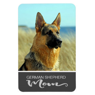 German Shepherd Mam Plaats de foto van je hond Magneet