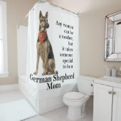 German Shepherd Mam Shower Curtain Douchegordijn (In situ)