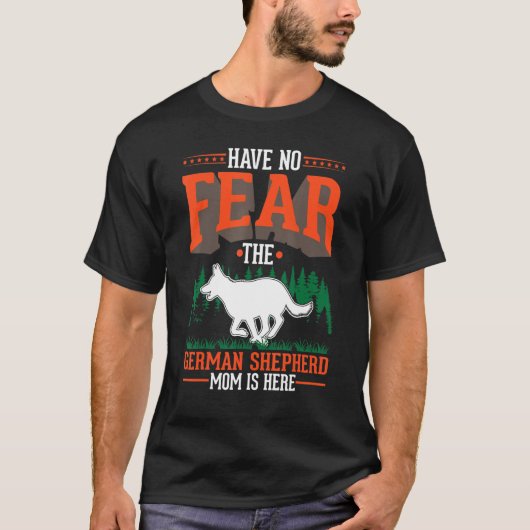 German Shepherd Mam T-shirt (Voorkant)