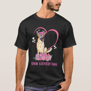 German Shepherd Mama Girls Mama T-shirt