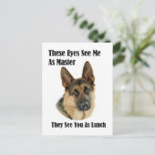 German Shepherd Master Briefkaart (Staand voorkant)