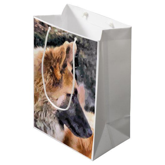 GERMAN SHEPHERD MEDIUM CADEAUZAKJE (Voorkant Gekanteld)