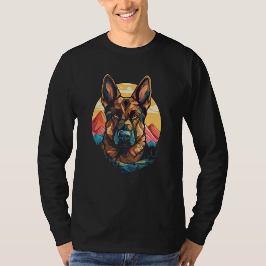 German Shepherd Men Women Kids 4 T-shirt (Voorkant)