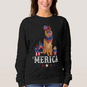 German Shepherd Merica 4 juli Amerikaanse F Trui