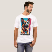 German Shepherd - Mijn therapeut T-shirt (Voorkant volledig)