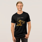 German Shepherd Mousepad DJ Tri-Blend Shirt (Voorkant volledig)