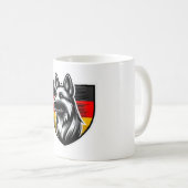 German Shepherd Mug with German Flag - Perfect Gif (Devant droit)