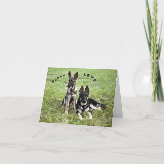 German Shepherd Note Kaart (Voorkant)