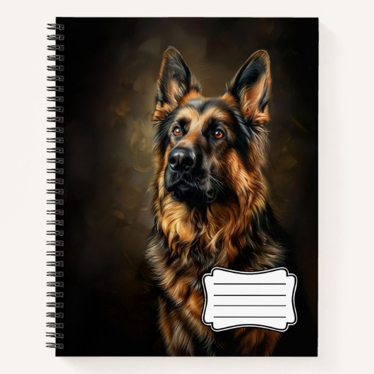German Shepherd Notitieboek (Voorkant)