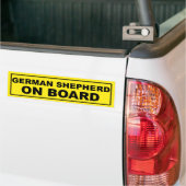 German Shepherd on Board Bumpersticker (Op Truck)