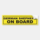 German Shepherd on Board Bumpersticker (Voorkant)