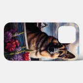 German Shepherd op een peddel: Een Schilderachtig  Case-Mate iPhone Case (Achterkant (horizontaal))