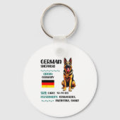 German Shepherd Origin Funny German Shepherd Lover Sleutelhanger (Voorkant)