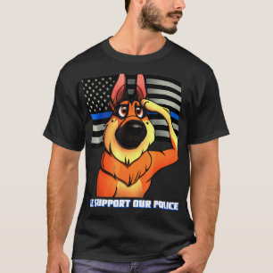 German Shepherd Our Police K9 Salute T-shirt