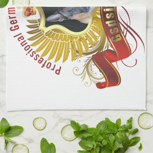 German Shepherd Owner Kitchen Towel Theedoek (Gevouwen)