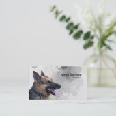 German Shepherd Painting Visitekaartje (Staand voorkant)