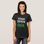 German Shepherd Papa T-shirt (Voorkant volledig)