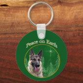 German Shepherd Peace Sleutelhanger (Voorkant)