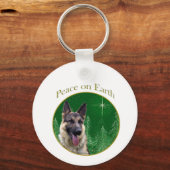 German Shepherd Peace Sleutelhanger (Voorkant)