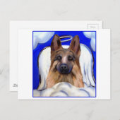 German Shepherd PET ANGEL Briefkaart (Voorkant / Achterkant)