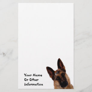 German Shepherd Photo Personalized Briefpapier