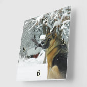 German Shepherd Photo Wall klok (Hoek)