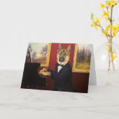 German Shepherd | Piano Waltz Kaart (Gele Bloem)