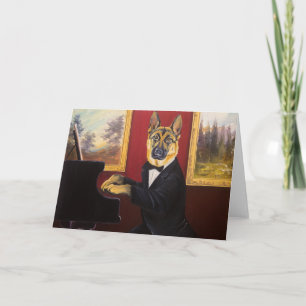 German Shepherd Piano Waltz Kaart